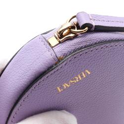 Versace Medusa Pouch Bag Leather Women's Purple