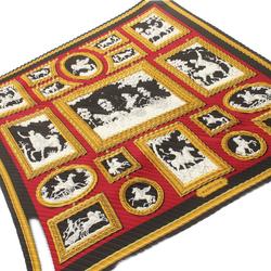 Hermes HERMES Carre Presé WEDGWOOD Scarf Silk Women's Black Multicolor