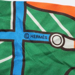 Hermes HERMES Twilly Quadrige Bayadere Scarf Silk Women's Multicolor