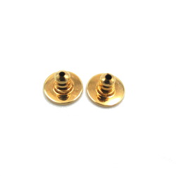 Versace Medusa Earrings GP (Gold Plated) Women's Gold