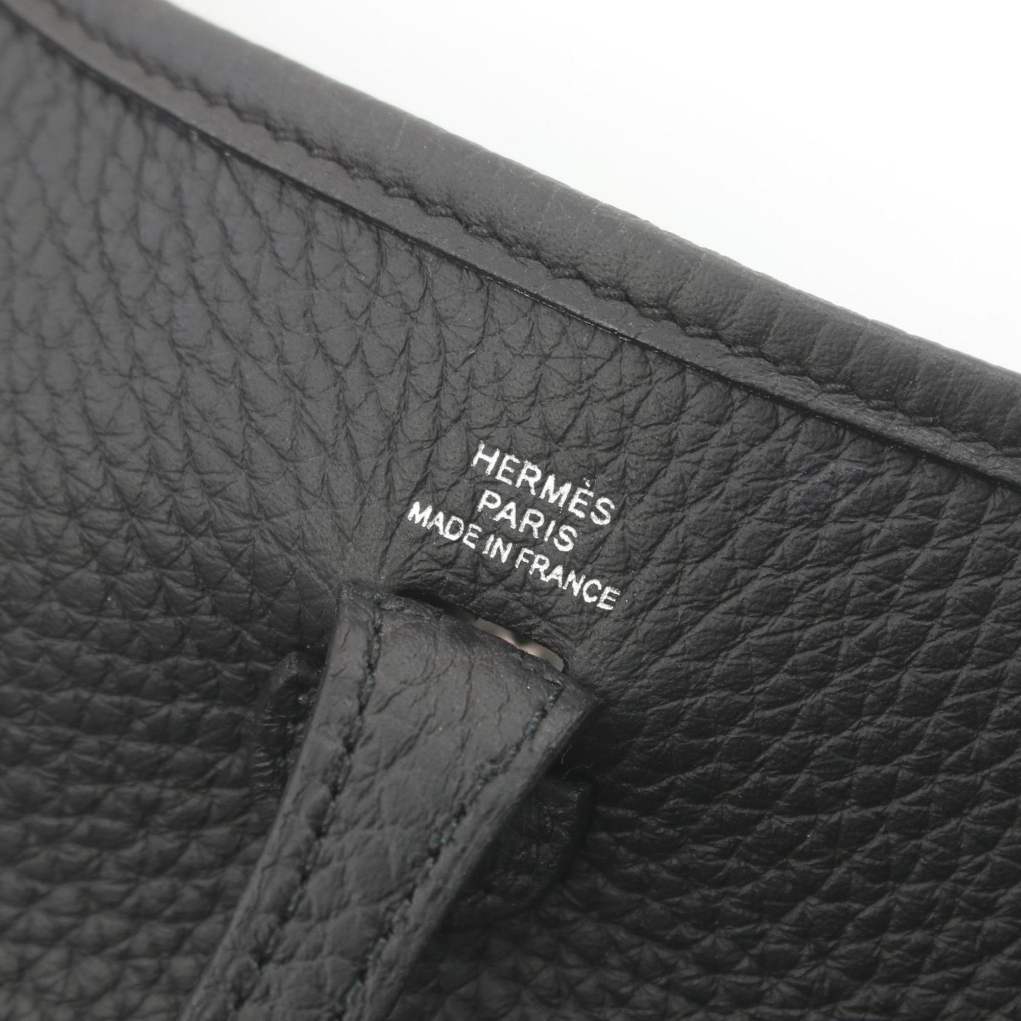 Hermes HERMES Evelyn TPM Amazon Shoulder Bag Taurillon Clemence Women's Black