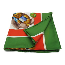 Hermes HERMES Carré 90 Scarf Silk Men's Women's Green Multicolor