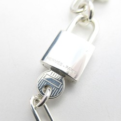 Hermes Alpha Kelly Padlock Necklace, Silver 925, Women's,