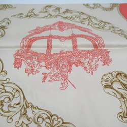 Hermes HERMES Carré 70 Scarf Silk Men's Women's Beige Pink