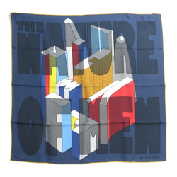 Hermes HERMES Scarf Muffler/Scarf Silk Women's Navy