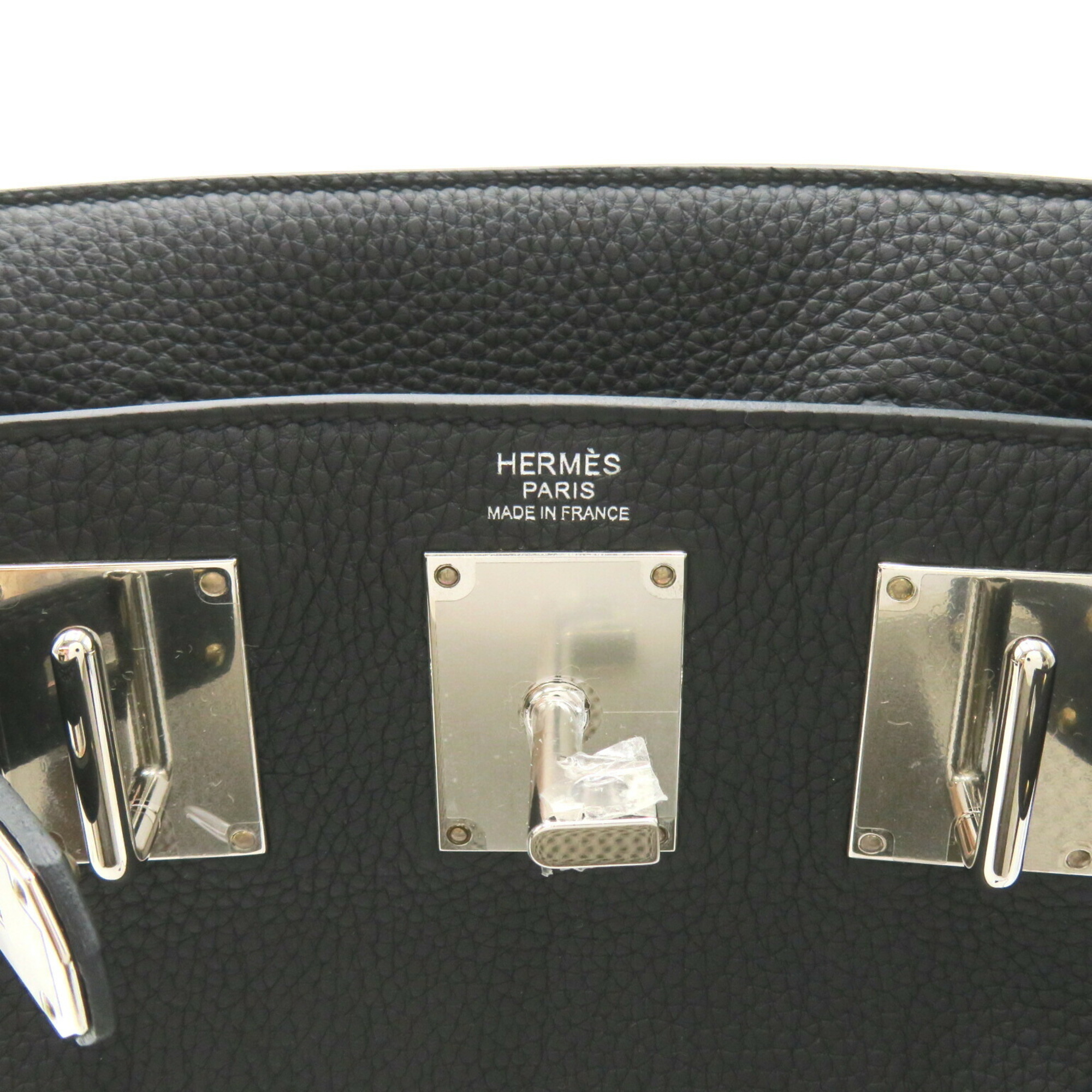 Hermes Kelly Akkad PM Shoulder Bag Leather Togo Men's Women's Black