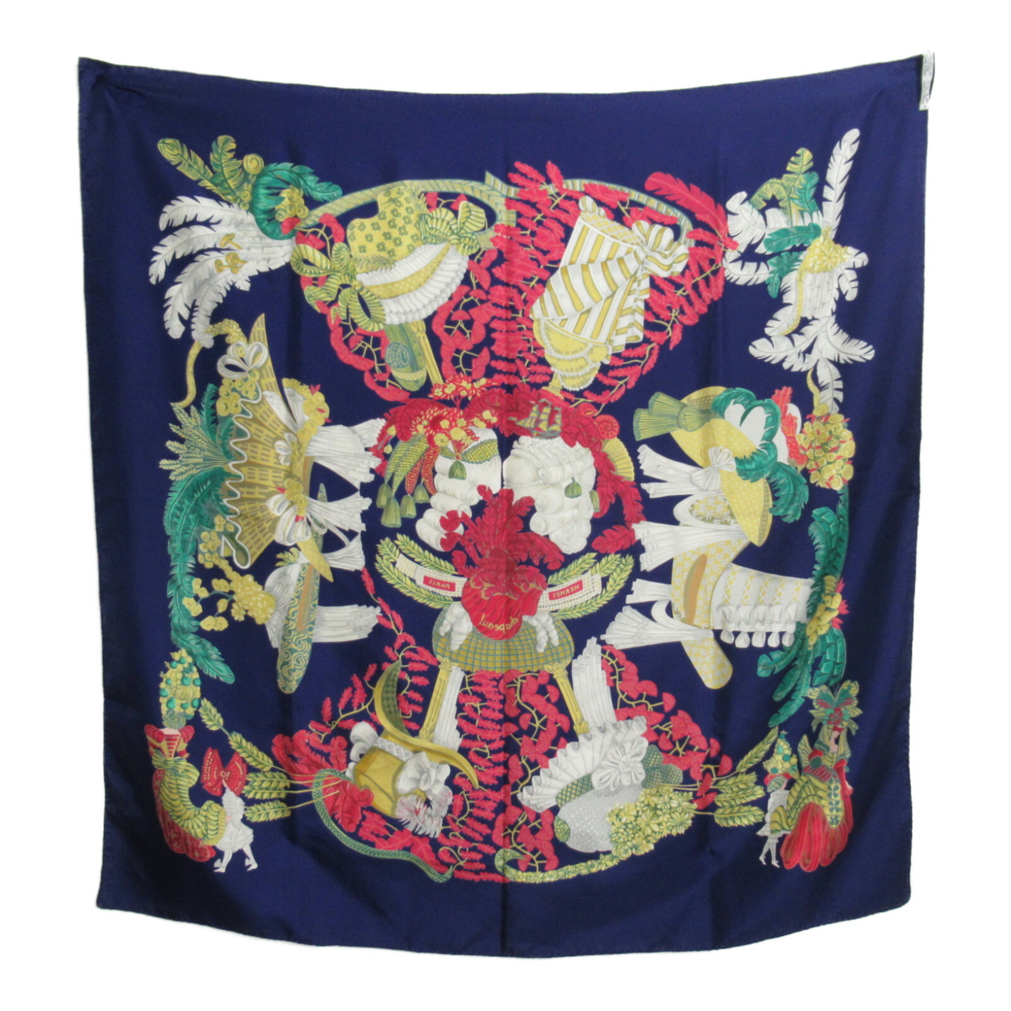 Hermes HERMES Carre 90 Scarf Silk Women's Blue