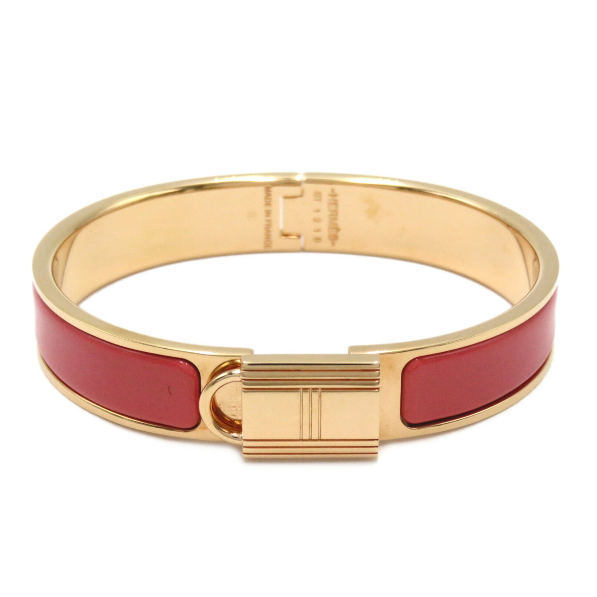 Hermes HERMES Click Cadena Bangle GP (Gold Plated) PG Plated Women's Gold Pink ST1210