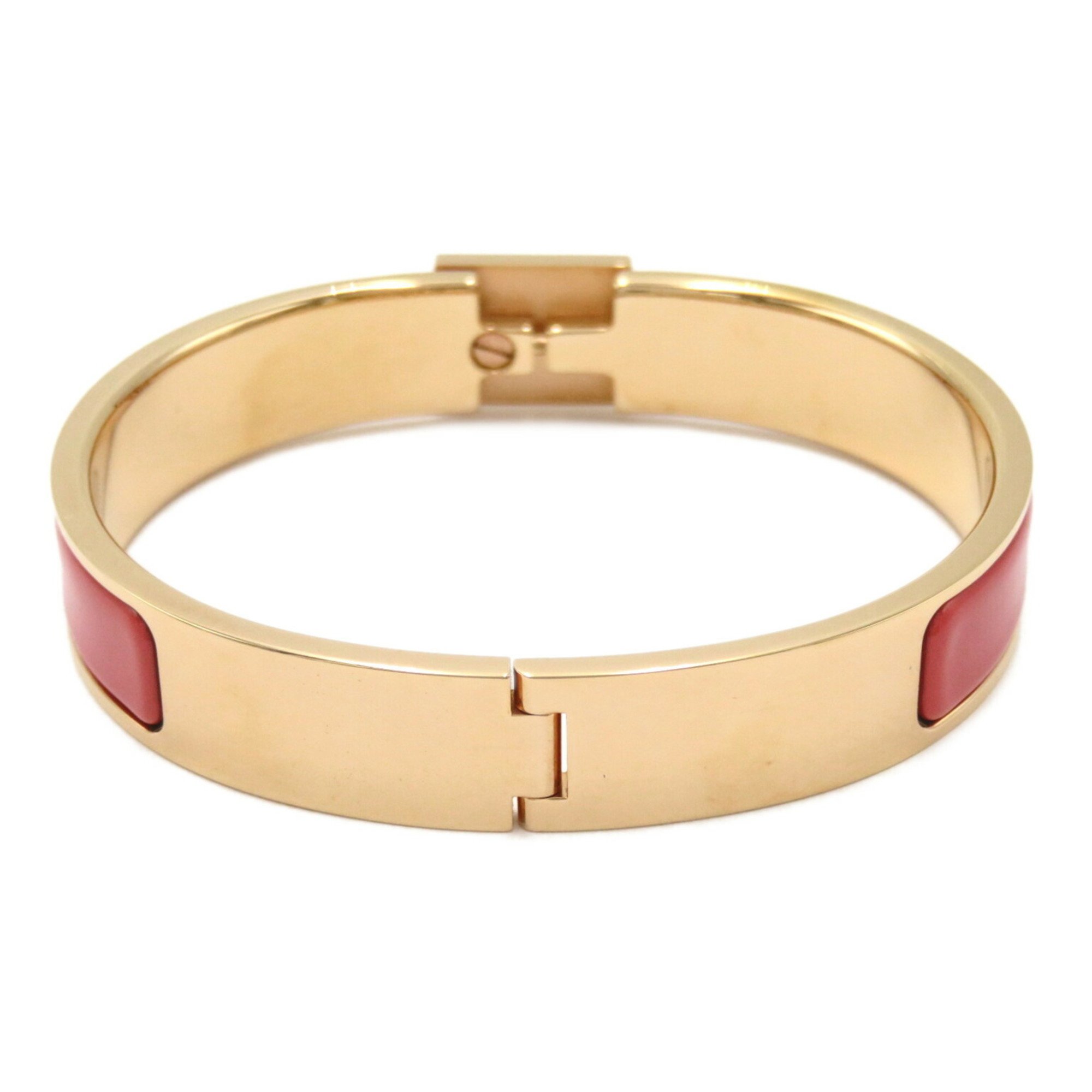 Hermes HERMES Click Cadena Bangle GP (Gold Plated) PG Plated Women's Gold Pink ST1210