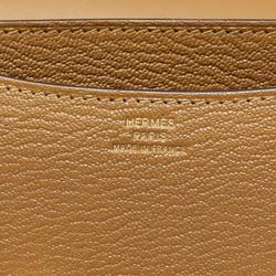 Hermes HERMES Constance Craft Shoulder Bag Chevre Ladies Brown