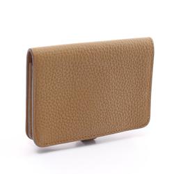 Hermes HERMES Dogon Biscuit Wallet/Coin Case Wallet Togo Women's Brown