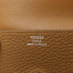 Hermes HERMES Dogon Biscuit Wallet/Coin Case Wallet Togo Women's Brown