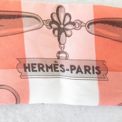 Hermes Twilly Scarf Silk Muffler/Scarf Women's Orange