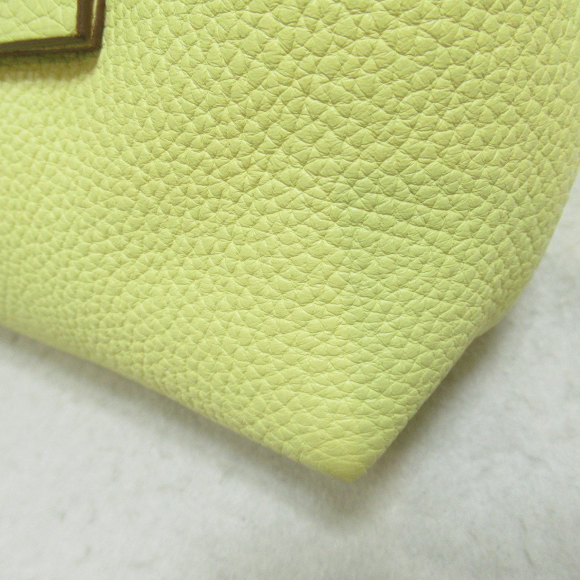 Hermes HERMES Cabas Serie 31 Jaune Poussin Shoulder Bag Leather Taurillon Clemence Women's Yellow