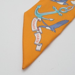 Hermes Twilly Scarf Silk Muffler/Scarf Women's Orange