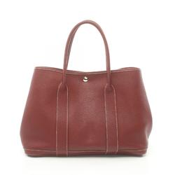 Hermes HERMES Garden PM Tote Bag Negonda Women's Bordeaux