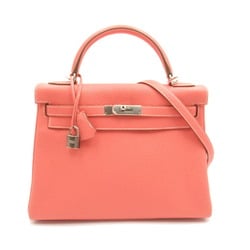 Hermes Kelly 32 Handbag Bag Calfskin (Cowhide) Taurillon Clemence Women's Pink