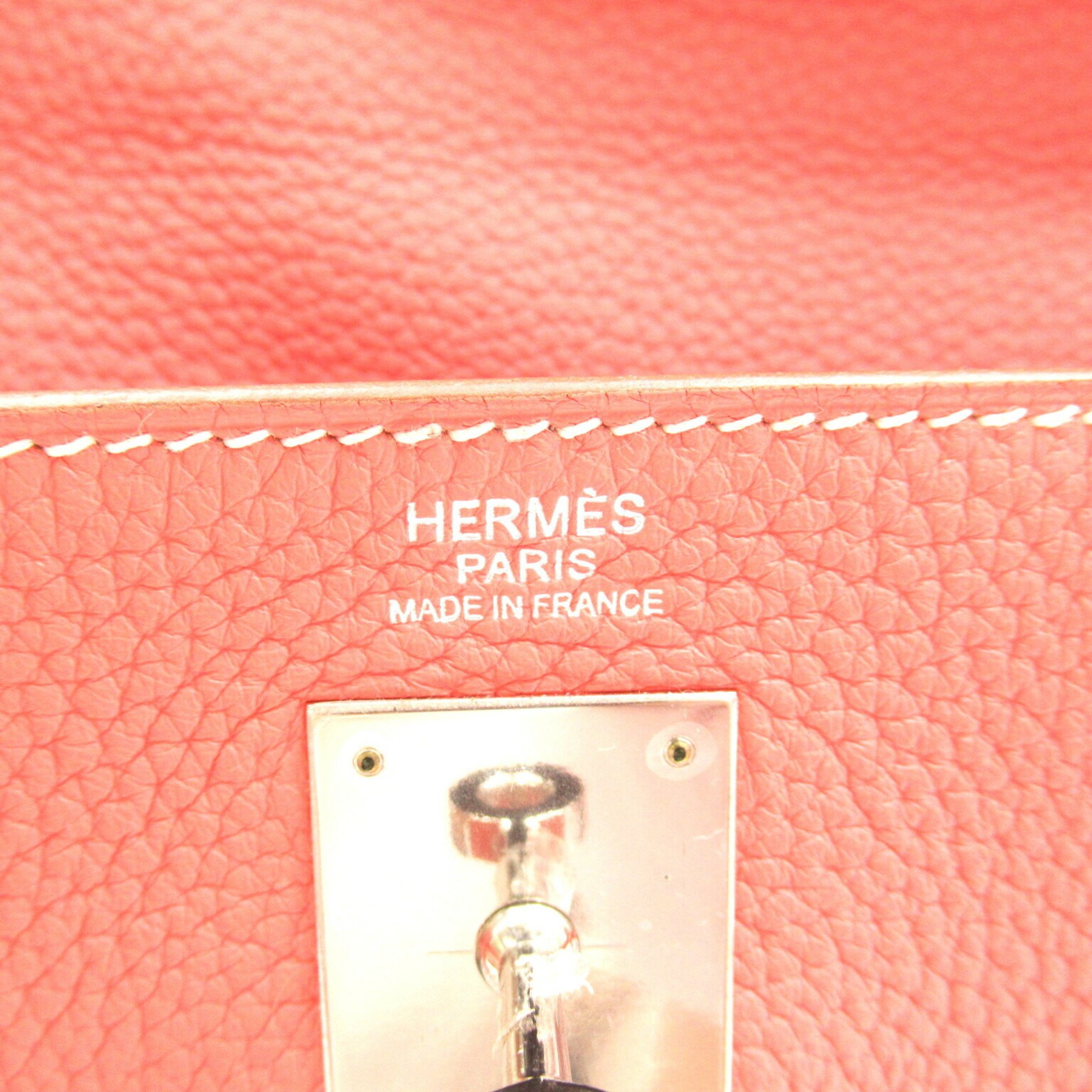 Hermes Kelly 32 Handbag Bag Calfskin (Cowhide) Taurillon Clemence Women's Pink