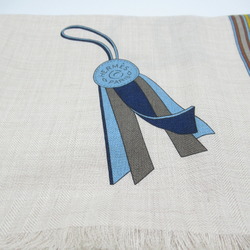 Hermes HERMES Stole Scarf Cashmere Women's Beige