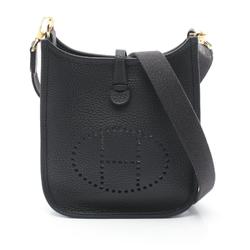 Hermes HERMES Evelyn TPM Cabane Shoulder Bag Taurillon Clemence Women's Black