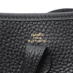 Hermes HERMES Evelyn TPM Cabane Shoulder Bag Taurillon Clemence Women's Black