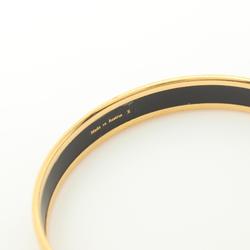 Hermes HERMES Emaille PM Bangle GP (Gold Plated) Cloisonne Women's Gold Red Multicolor