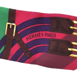 Hermes HERMES Scarf Muffler/Scarf Silk Men's Women's Pink