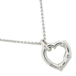 Gucci Bamboo Heart Necklace Silver 925 Approx. 12.9g Women's