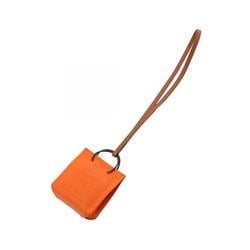 Hermes HERMES Sac Orange Charm Anjou Milo Veau Swift Women's