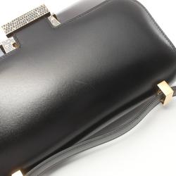 Hermes HERMES Constance 24 Shoulder Bag Exotic Leather Box Calf Women's Black