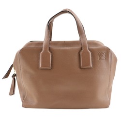 LOEWE Goya Weekender Boston Bag, Calfskin, Brown, Double, Weekender, Women's