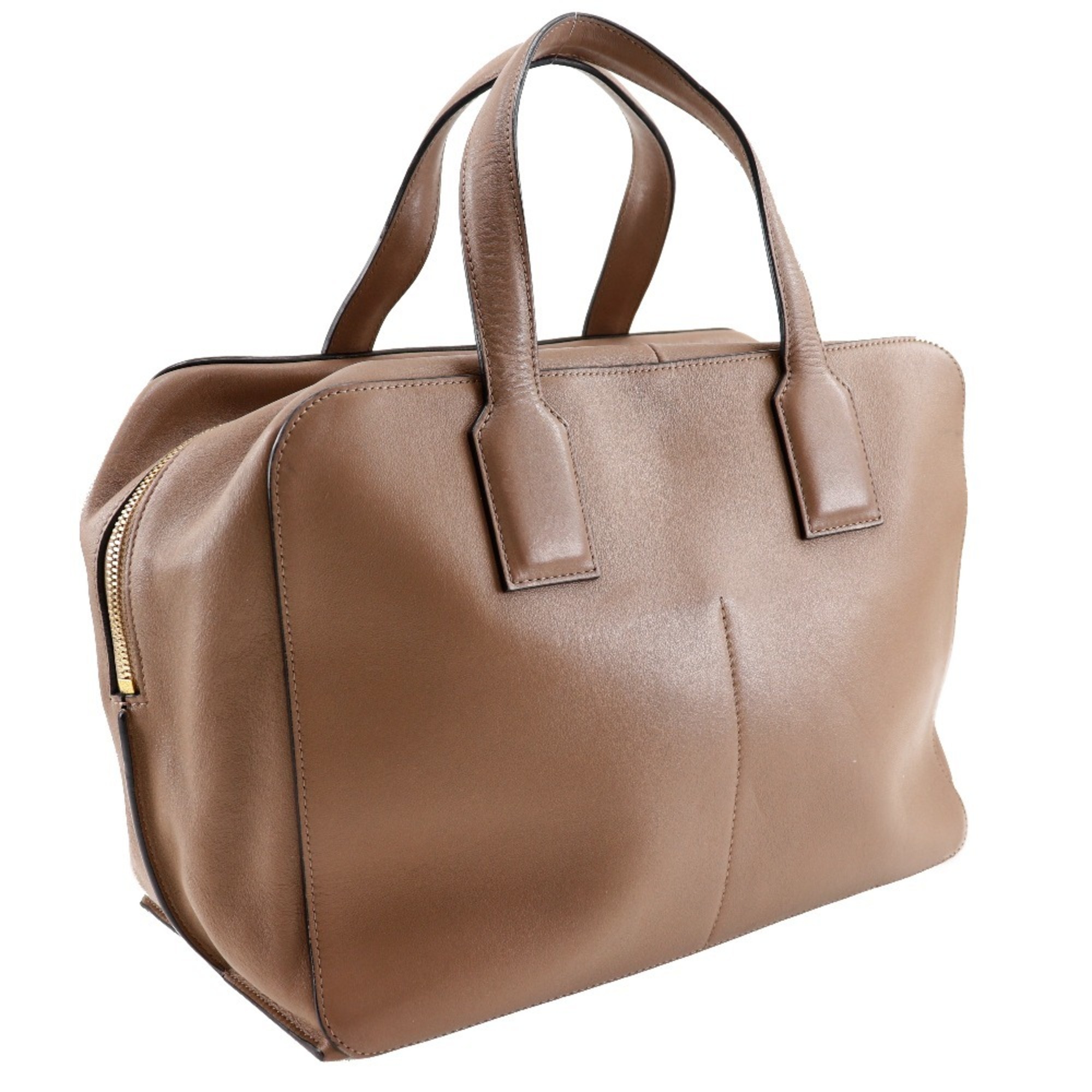 LOEWE Goya Weekender Boston Bag, Calfskin, Brown, Double, Weekender, Women's