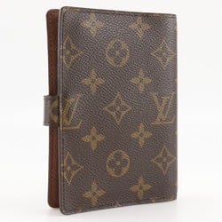 Louis Vuitton Agenda PM Notebook Cover R20005 Monogram Canvas 2005 Brown CA0015 Snap Button Unisex