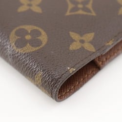 Louis Vuitton Agenda PM Notebook Cover R20005 Monogram Canvas 2005 Brown CA0015 Snap Button Unisex