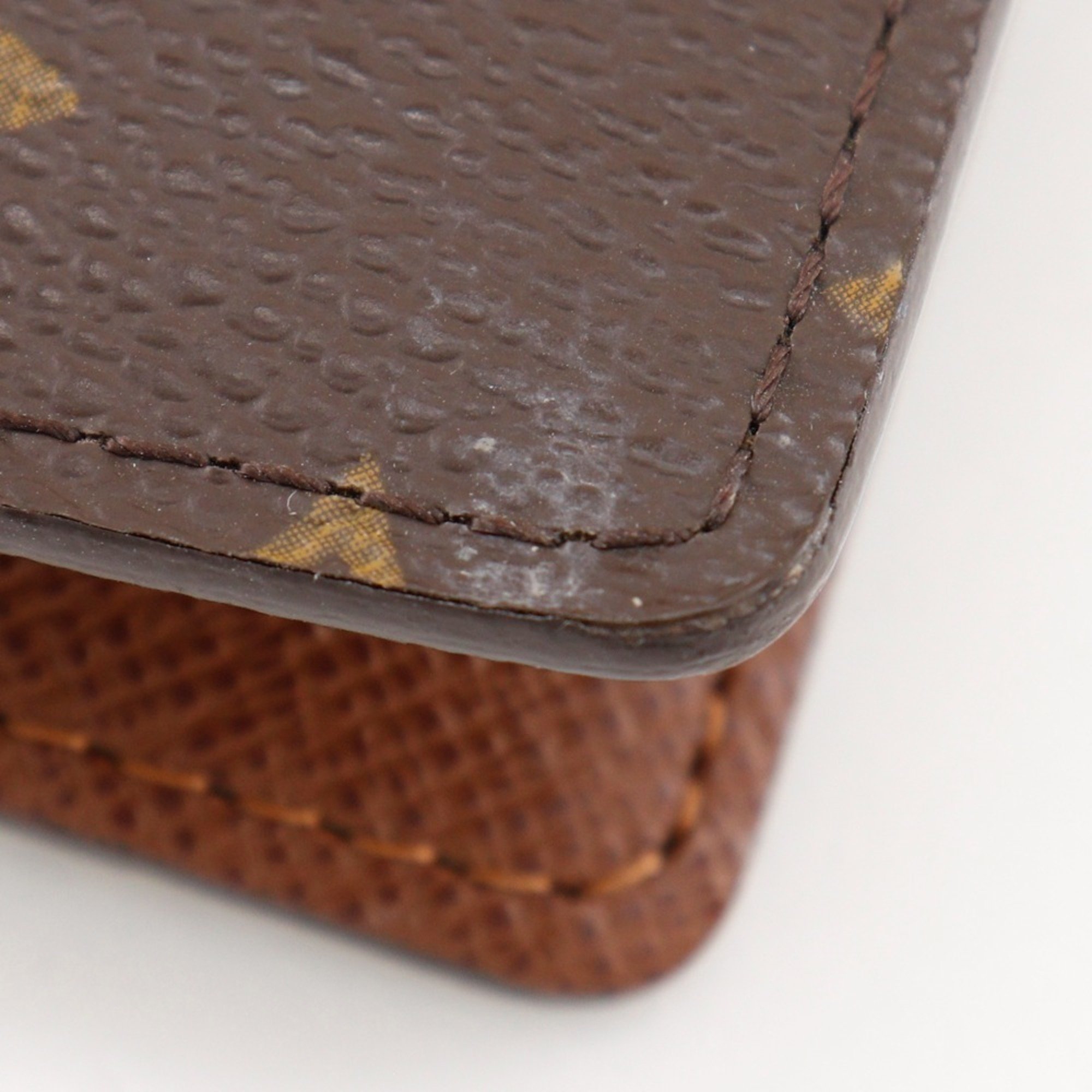 Louis Vuitton Agenda PM Notebook Cover R20005 Monogram Canvas 2005 Brown CA0015 Snap Button Unisex