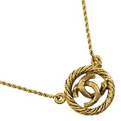 Chanel CHANEL Coco Mark Necklace Gold Plated Approx. 7.5g COCO Women's