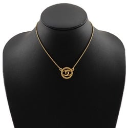 Chanel CHANEL Coco Mark Necklace Gold Plated Approx. 7.5g COCO Women's