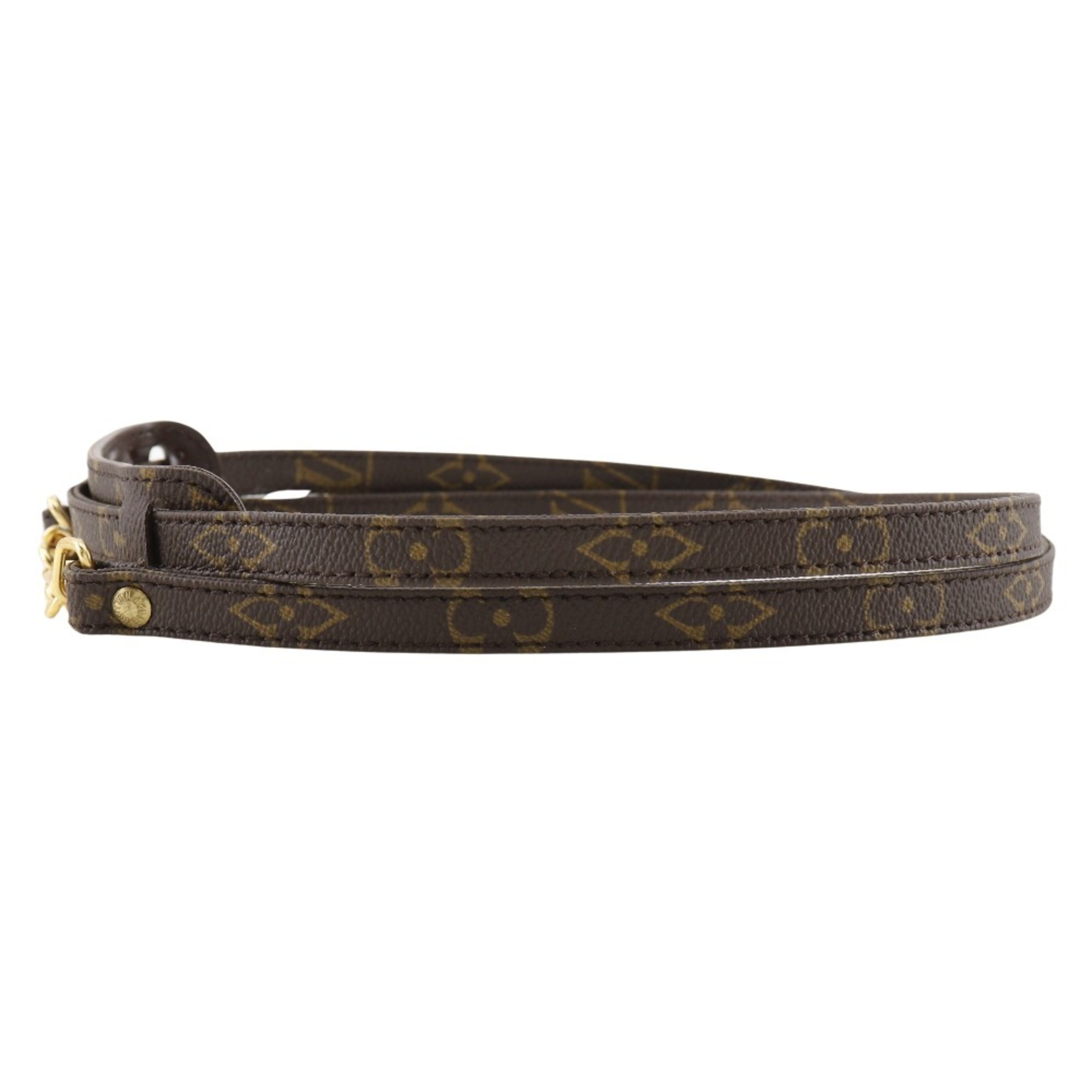 LOUIS VUITTON Shoulder Strap Monogram Canvas Brown Unisex