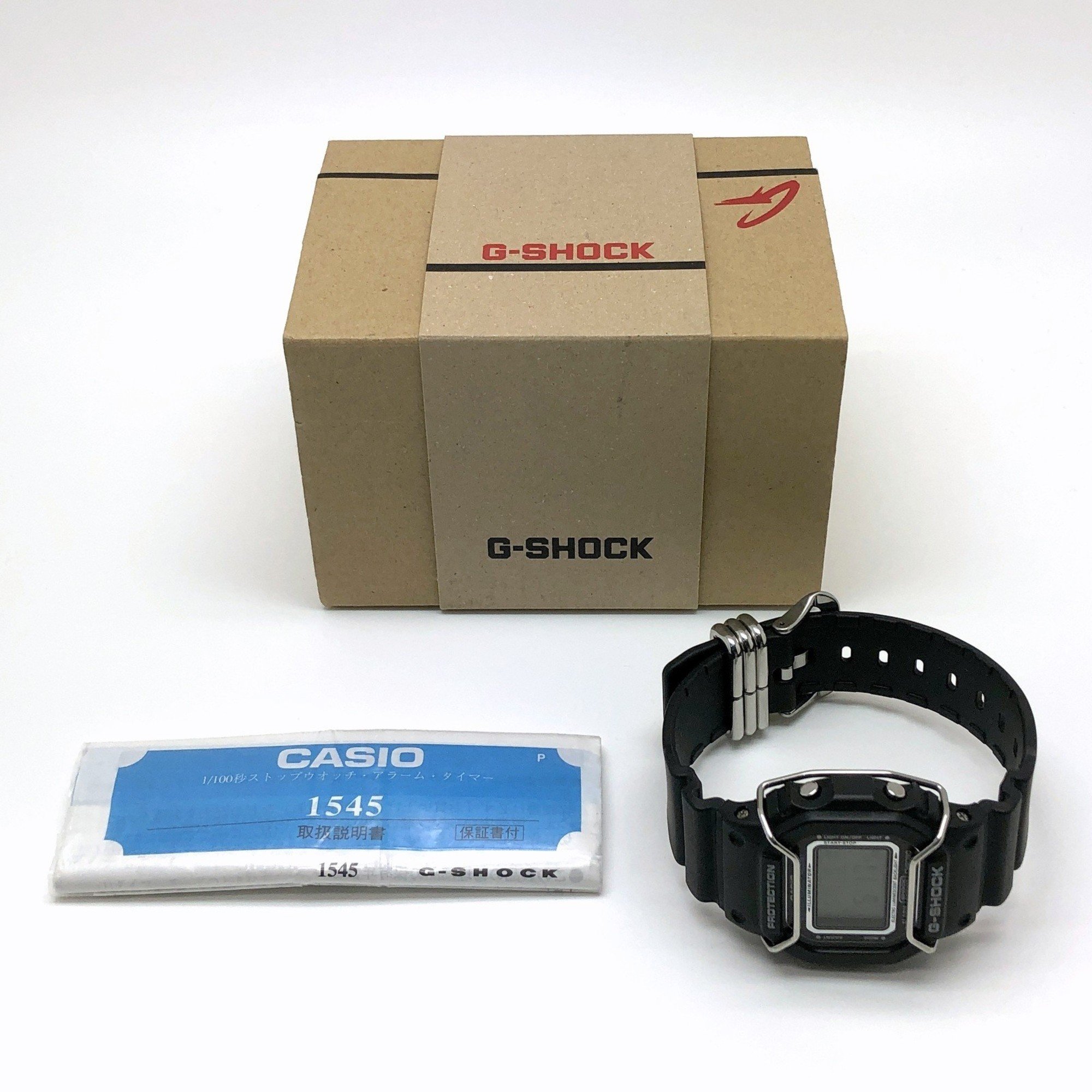 G-SHOCK CASIO Watch DW-5600RR-1 G’MIX Rock 'n' Roll G Mix and Electric Guitar EL Black Metal Protector Released July 2002 Mikunigaoka Store