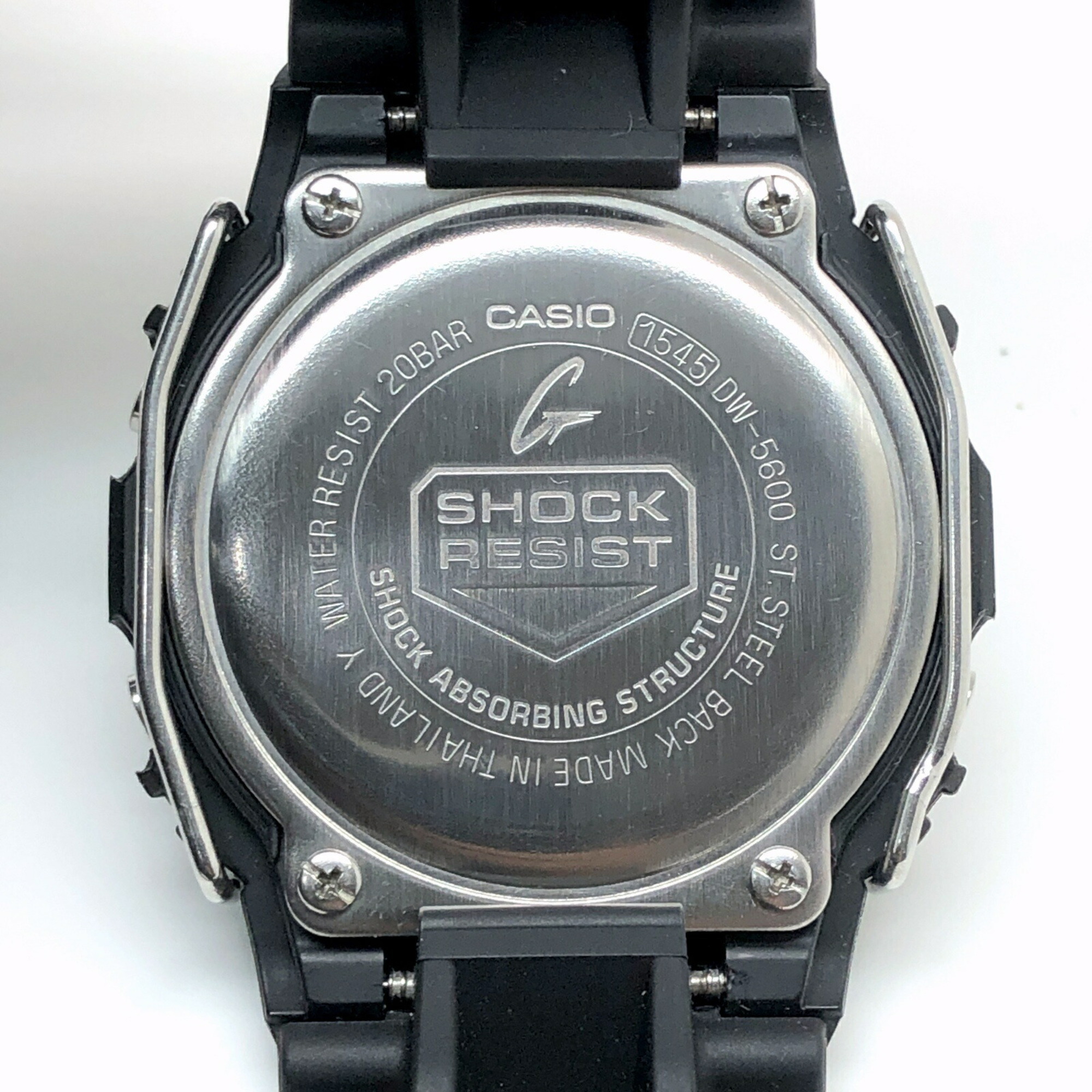 G-SHOCK CASIO Watch DW-5600RR-1 G’MIX Rock 'n' Roll G Mix and Electric Guitar EL Black Metal Protector Released July 2002 Mikunigaoka Store