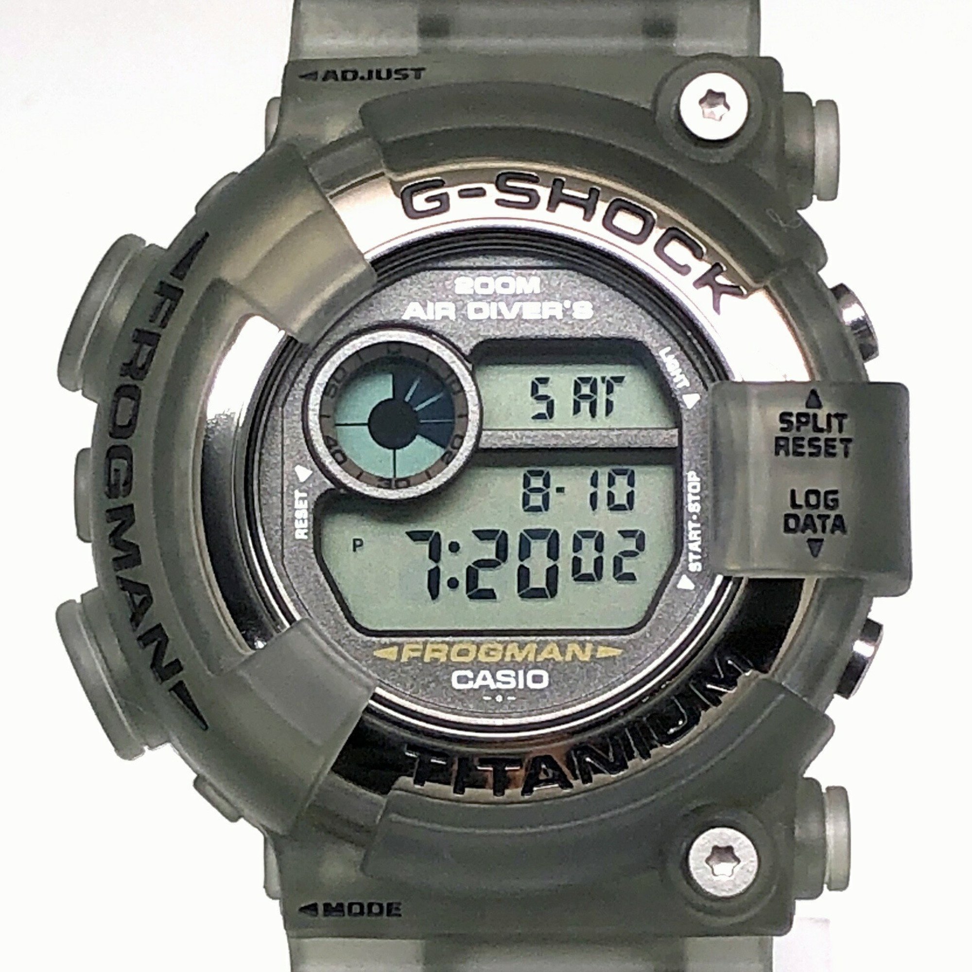 G-SHOCK CASIO Watch DW-8200MS-8T FROGMAN MEN IN SME Frogman Men in Smoke Gray Skeleton Titanium Case Mikunigaoka Store