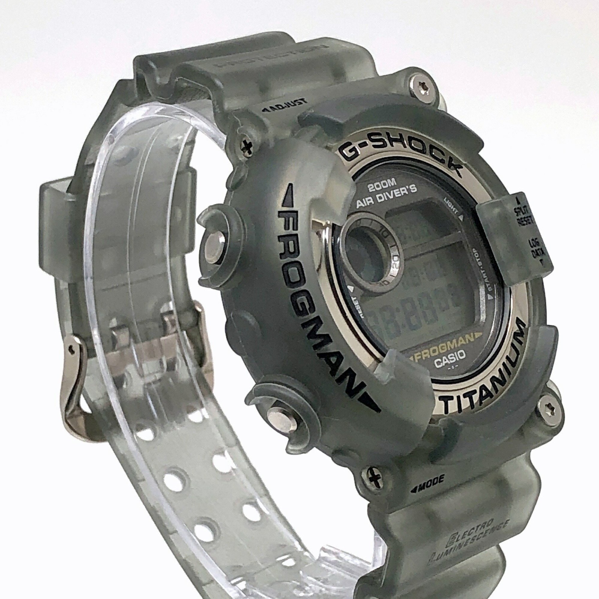 G-SHOCK CASIO Watch DW-8200MS-8T FROGMAN MEN IN SME Frogman Men in Smoke Gray Skeleton Titanium Case Mikunigaoka Store