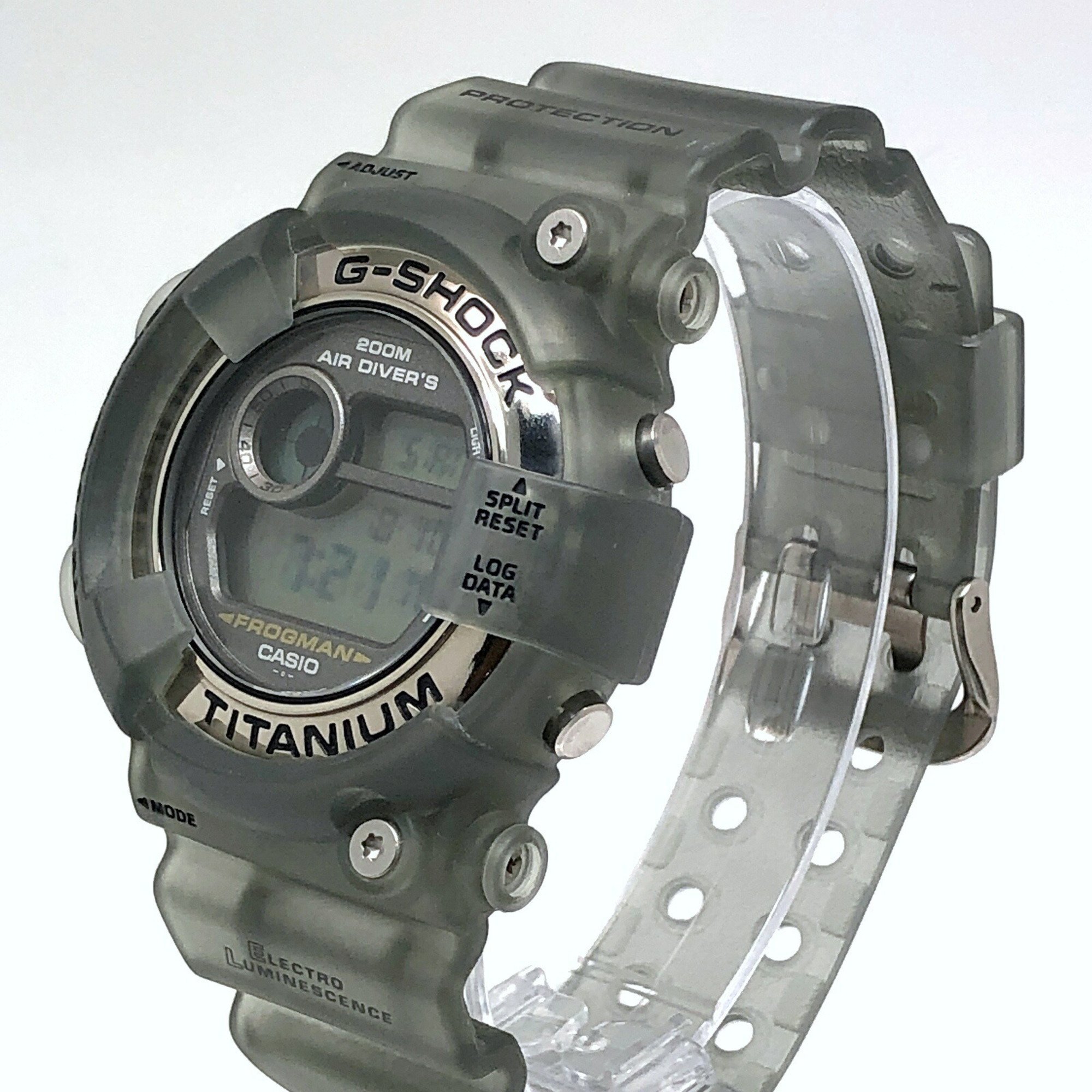 G-SHOCK CASIO Watch DW-8200MS-8T FROGMAN MEN IN SME Frogman Men in Smoke Gray Skeleton Titanium Case Mikunigaoka Store