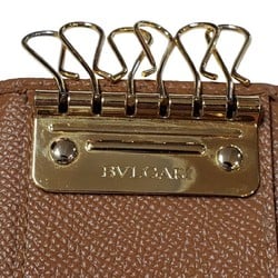 BVLGARI Bulgari Classico 6-key case, leather, for men and women, brown, accessories, Kaizuka store