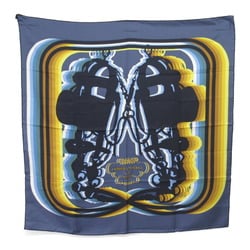 Hermes HERMES Scarf Muffler/Scarf Silk Women's Blue