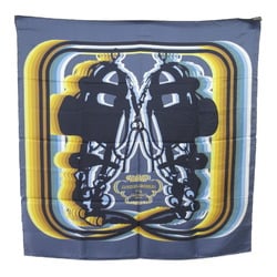 Hermes HERMES Scarf Muffler/Scarf Silk Women's Blue