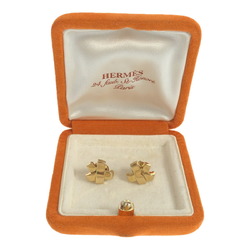 HERMES Hermes Russet Earrings Gold 750 4.6g Backing K18 MECAN Mikunigaoka Store