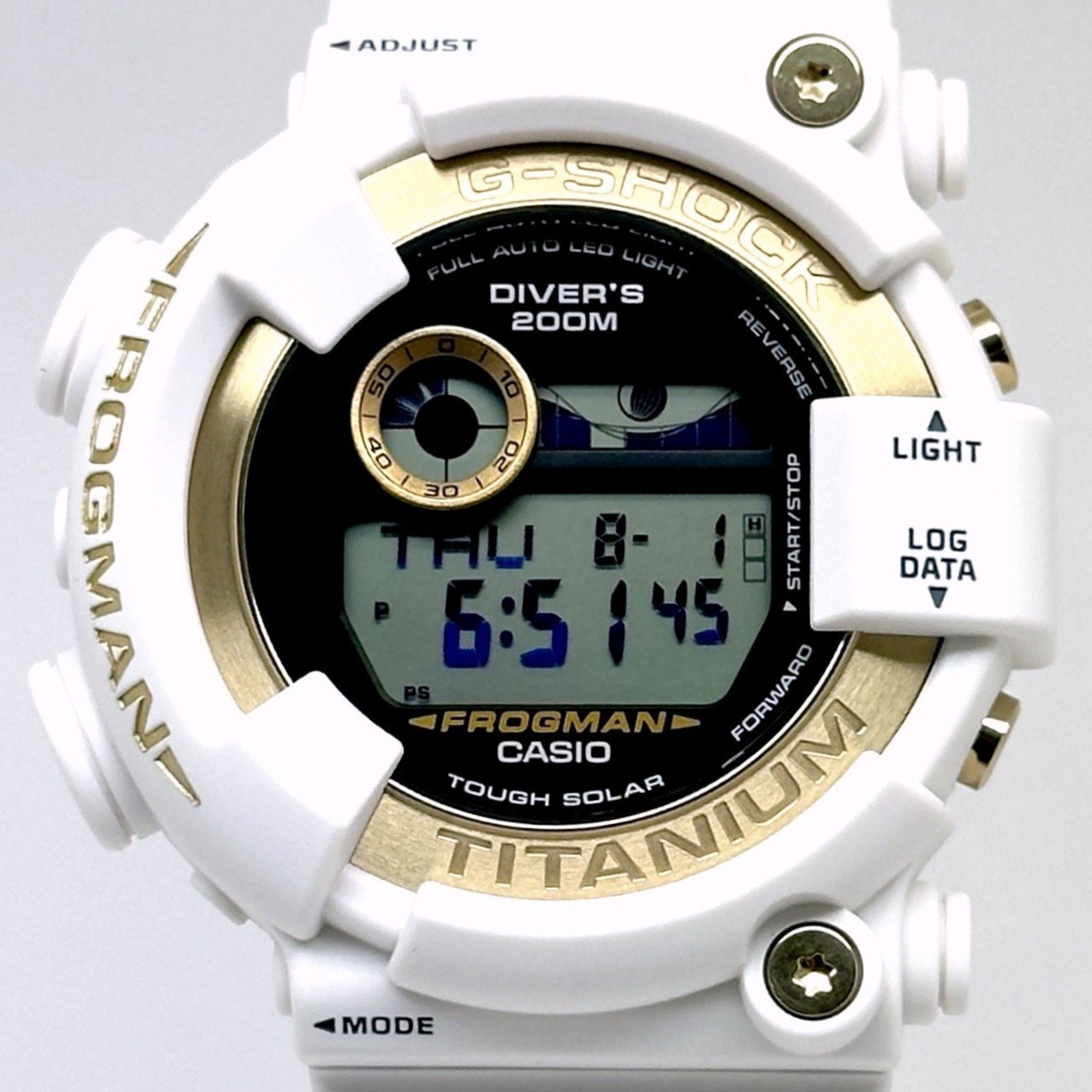 G-SHOCK CASIO Watch GW-8201K-7 Irukuji 2024 Collaboration 30th Anniversary Model Love The Sea And Earth Tough Solar White x Gold Mikunigaoka Store