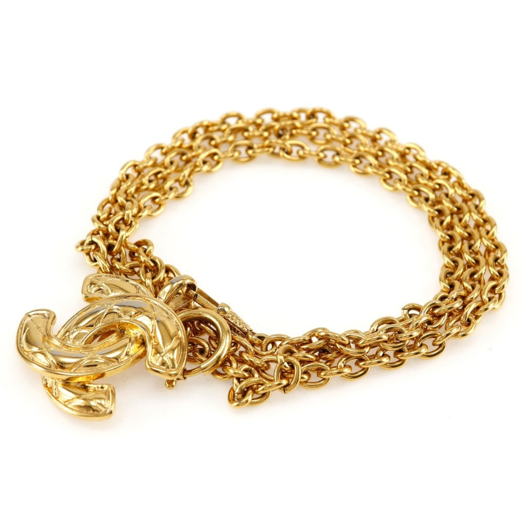 Chanel CHANEL Chain belt Belt Coco mark Gold plated Women's