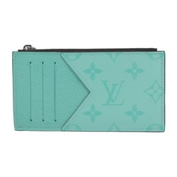 LOUIS VUITTON Louis Vuitton Coin Card Holder Taiga Rama Wallet/Coin Case M30901 Monogram Eclipse Miami Green Business Holder/Card Purse Fragment